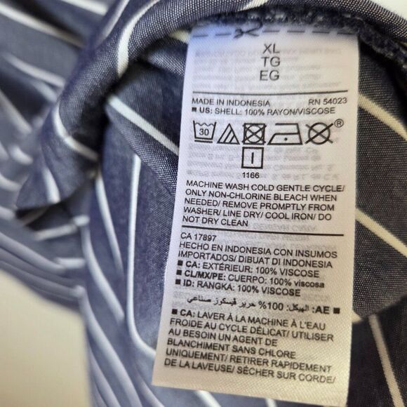 EUC OLD NAVY BLUE WHITE VERTICAL STRIPED SOFT TANK TOP SIZE XL - Picture 12 of 14